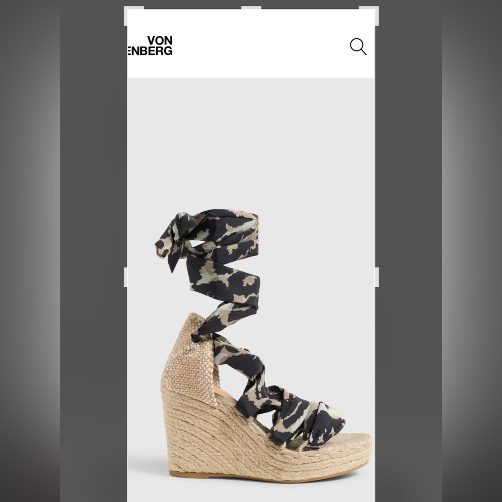 !!NEW!! CASTANER X DIANE VON FURSTENBERG "Jorgelina" wedge